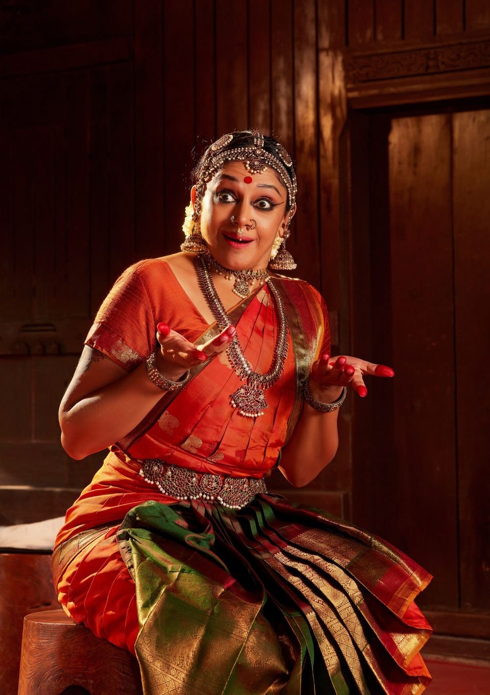 Shobana in an expressive abhinaya moment